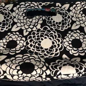 Hibiscus Flower B & W Tote Bag